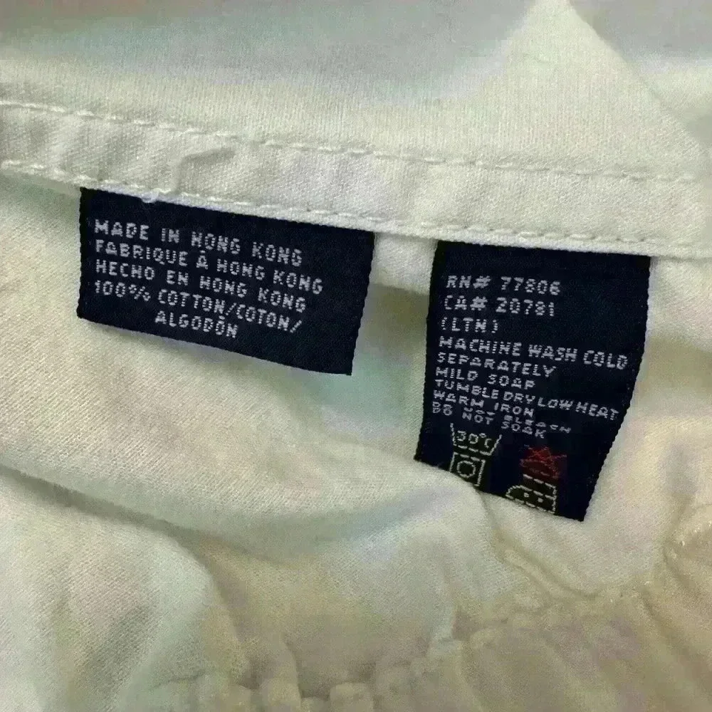 Vintage WHITE TOMMY HILFIGER lightweight cotton zip up JACKET XL Never worn! - Picture 4 of 4